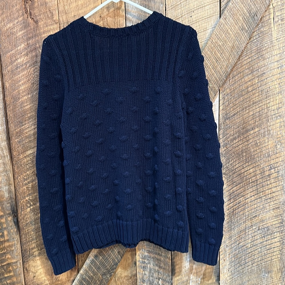 Vince Camuto cotton textured popcorn stitch sweater size medium - Picture 5 of 5